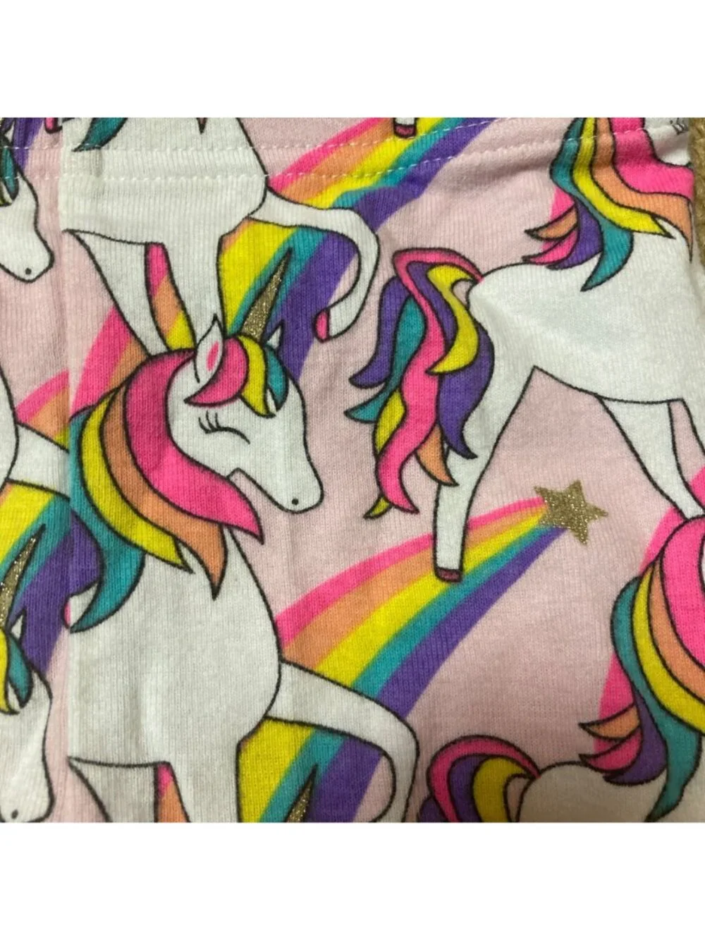 Children's Place Leggings Infant Girl 18-24 Month Small Flaw Rainbow Unicorn